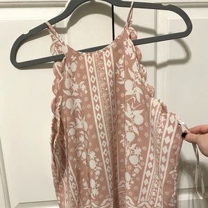 Halter neck light pink top